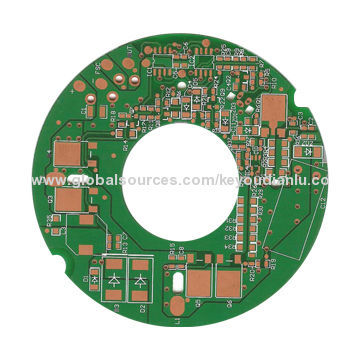 Double-sided PCB with ENIG/Immersion Gold, 1.4mm/0.5oz Copper Thickness for LED Products