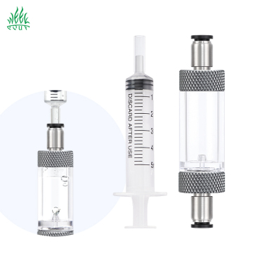Double-End Aquarium CO2 Regulator with Bubble Counter and Check Valve for 6x4mm CO2 Tubing