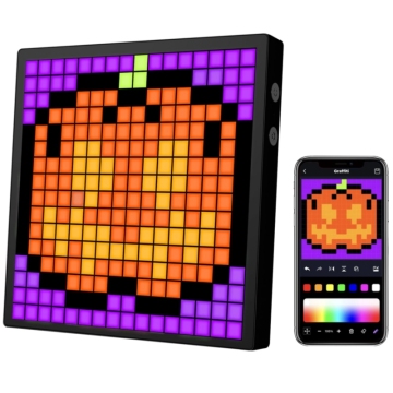 16x16 Pixel Matrix LED Art Display: Control and Customize Animations, Patterns, and More