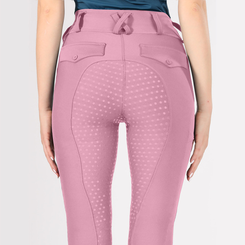 Pink Equestrian Breeches Full Seat Grip Dot