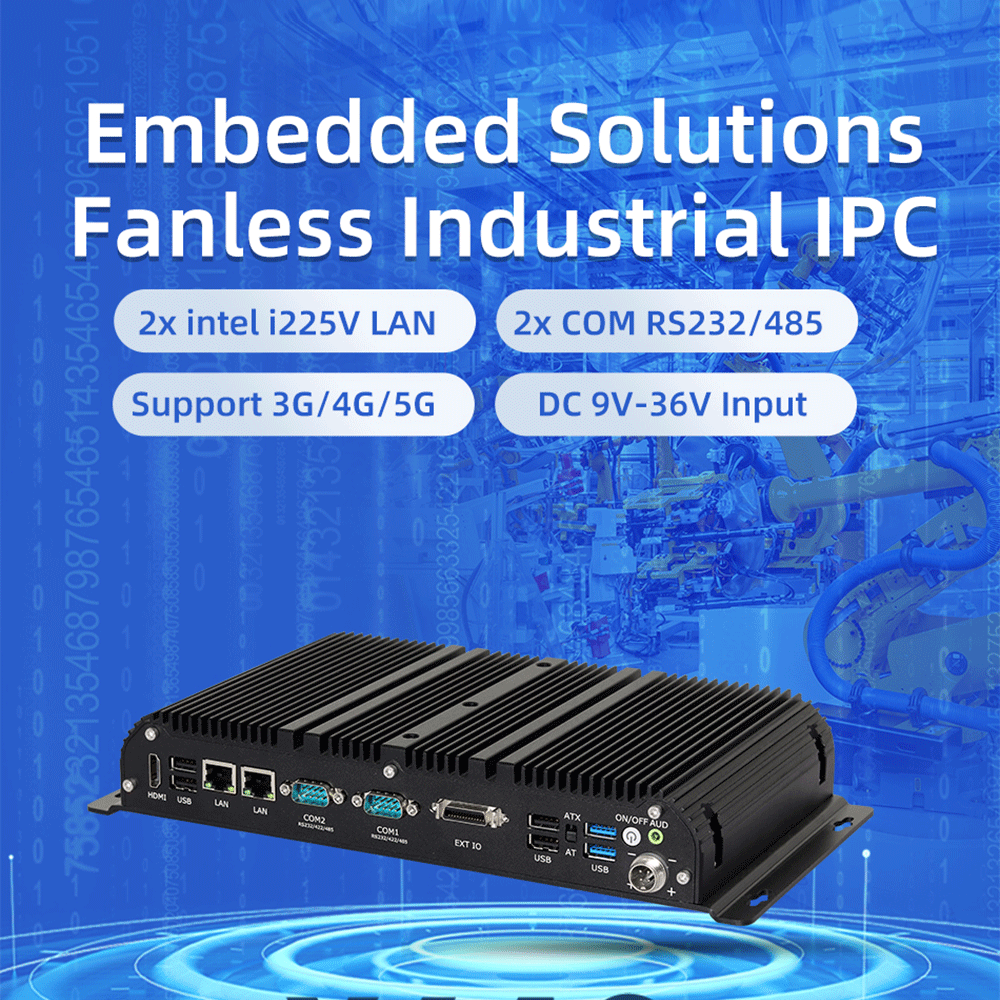 Embedded fanless industrial PC