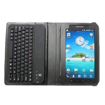 82-key Bluetooth Keyboard Portfolio, Built-in Li Battery, Chargeable by Portable Mini USB