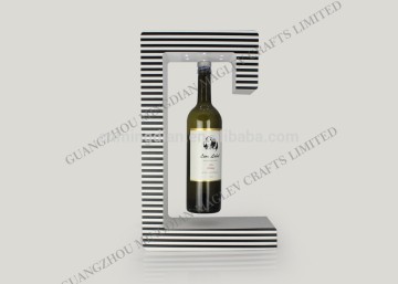magnetic levitating lighting dispaly rack for bottle display, floating wine bottle display