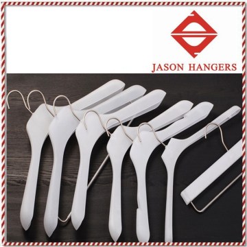 LGH086 Luxury white thick plastic hangers