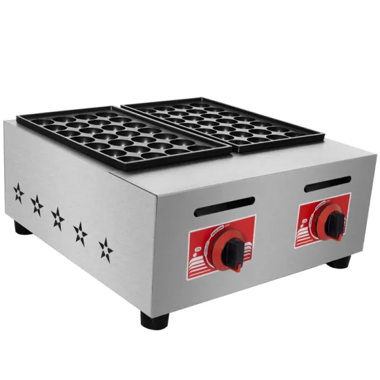 Hot Sales: Commercial Gas/Electric Takoyaki Ball Grill with 2 Plates and Fishball Oven, Stainless Steel Mini Machine