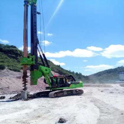 TYSIM Engineering Construction Machinery Hydraulic Rotary Drilling Rig KR220C with CAT Chassis