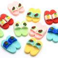 Slime Charms Beads Cute Baby Slipper Resina Cabochon Kawaii Flatback Fruit Phone Case Craft fai da te Ragazze Scrapbooking Gioielli Decor