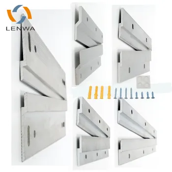 LENWA ALUMINUM Customized 2" Heavy Duty Wall Mount Picture Hanger Bracket Z French Cleat