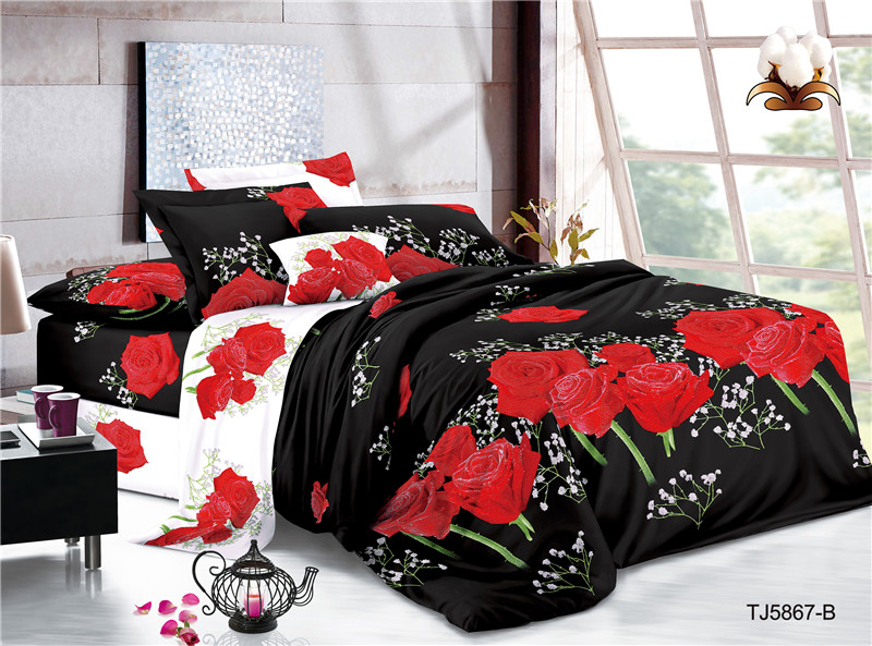 Print Jacquard Polyester Bed Covers