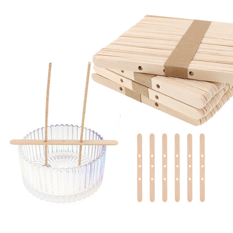 Драўляны прыбор для заклікаў для свечак для шкляной трымальнік