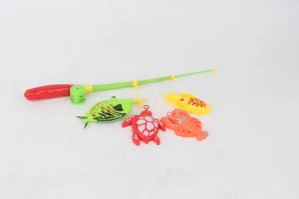 plastic summer fishing toys fishing set