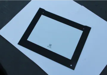 Black Decorative Silk screen Printed Toughened Glass