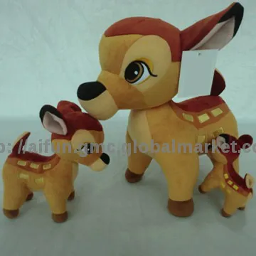 Buck, Doe, Fawn, Family Sika Deer Toy Stuffed