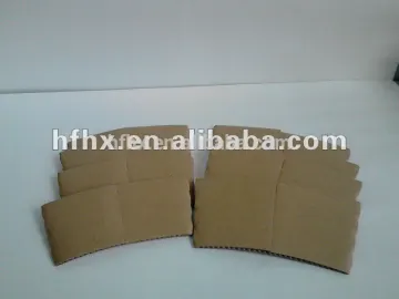 Plain Kraft paper cup sleeves for single wall cups