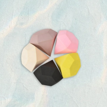 Dada gemengd marmeren diamant 3D make -up spons ei - natte en droge spons voor perfecte toepassing