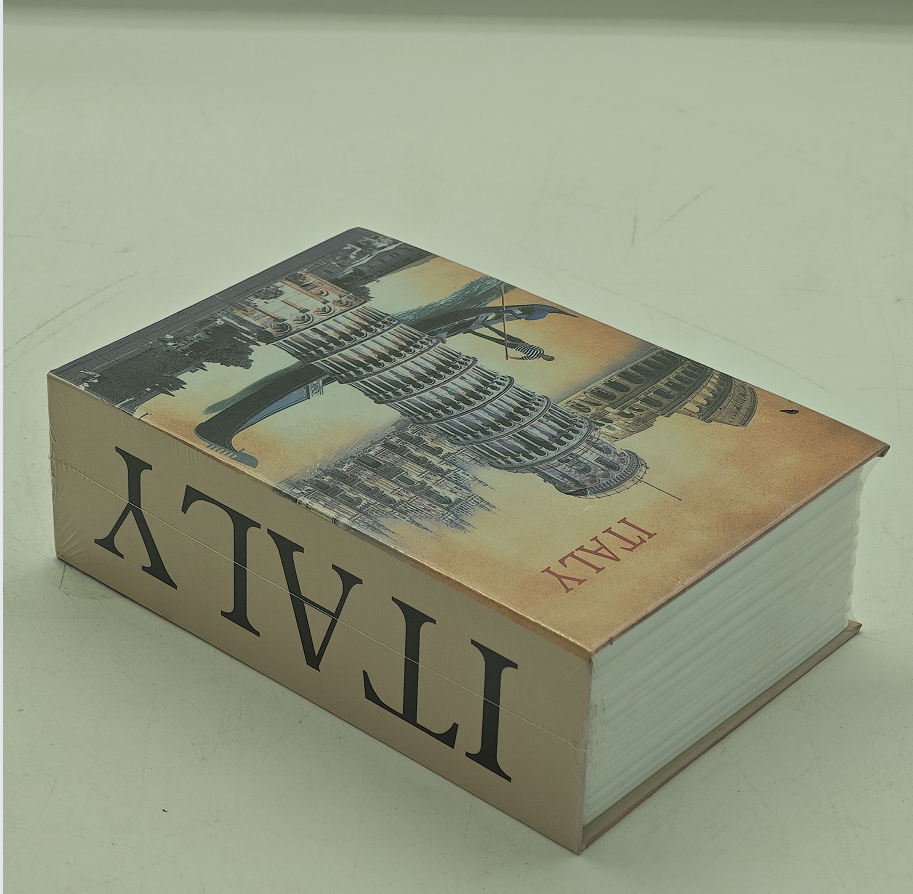 Small portable Metal Book Safe with Key Lock