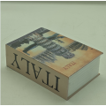 Pequeno livro portátil de metal seguro com trava -chave