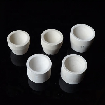Ceramic Mgo Magnesia Cupels & Crucibles for Laboratory Use