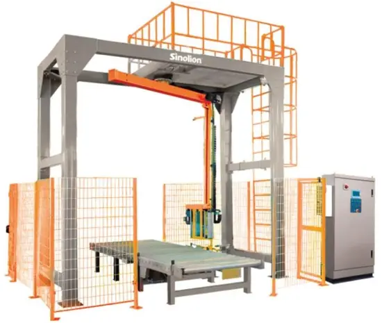 Full Automatic rotary arm pallet wrapping machine