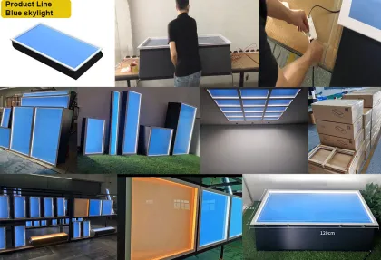 Artificial Sun Sky Light: Faux Blue Sky and Clouds Sun Panel Light