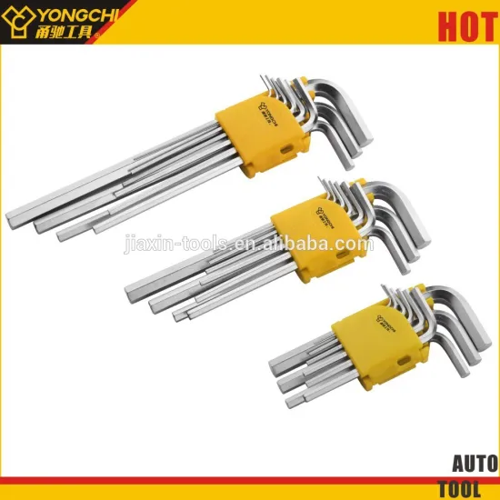 9pcs Extra Long Chrome Vanadium Ball Point Hex Key Wrench Tools Set Of Car