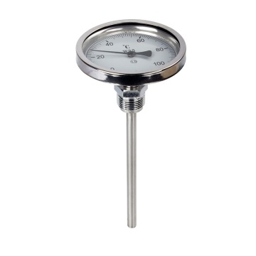 Back Connect Industrial Bimetal Thermometer - Tamperproof Temperature Instrument