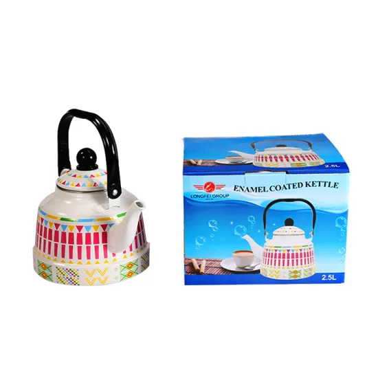 High Quality Best Selling Enamelware Kettle Tea Pot Cookware Kitchen Cast Iron Cooking Coffee Pot