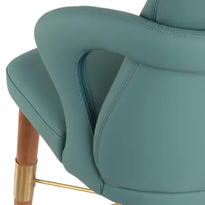 Italian light luxury light green bar chair
