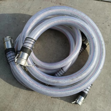 Flexible Steel Wire Reinforced PVC Water Suction Pipe Hose with Fittings