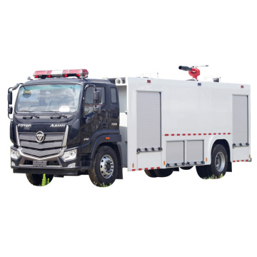 Multi-Purpose Fire Fighting, Road Sweeping, and Green Irrigation Truck: The Foton 8 Square Fire Sprinkler Emergency Rescue Vehicle