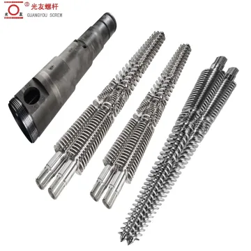 Bimetallic screw at bariles para sa kmd kk40 kk50 kk60 conical twin screw extruders