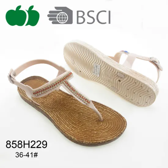 High Quality Latest Design Fashion Flat Lady Sandals