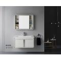 White and grey color aluminum cabinet for bathroom