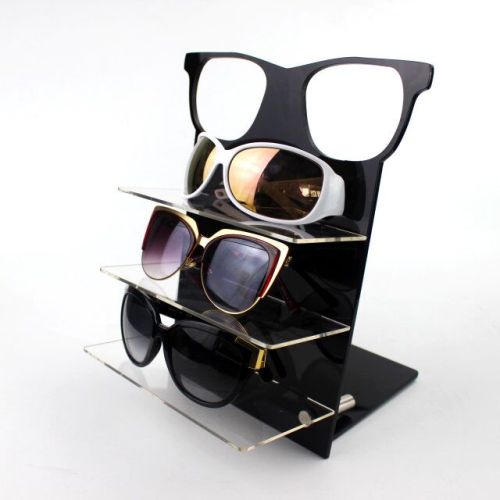 Acrylic 3 Pairs Of Sunglasses Display Stand