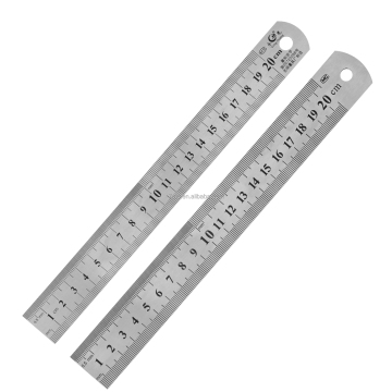 High-Quality 20cm Stainless Steel Ruler for Car Wrapping with Metric and Inch Measurements