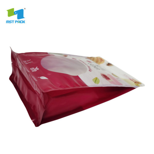 Recyclable Food Packaging Custom Flexible Pouch Window Bag