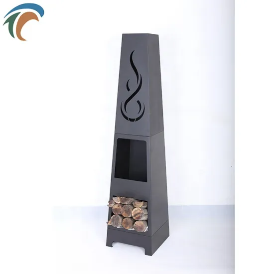 High Quality Vertical Outdoor Backyard Bbq Brazier Fire Pit Bbq Grill With Chimney Firepit