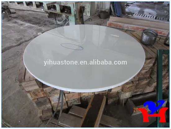 crystallized glass stone round table