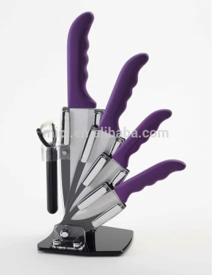 Fully stocked designed handle Ceramic Knife Set
