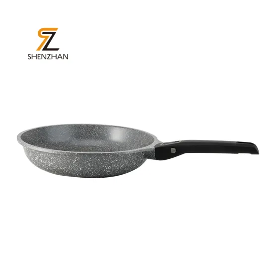 Detachable Handle Design: Marble Non-Stick Cooking Fry Pans Made of Aluminum Die-Cast