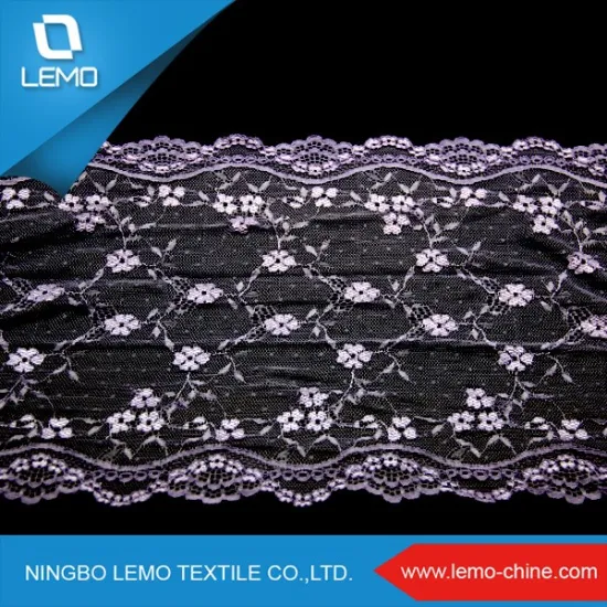 High Quality Volie African Lace Fabric Trim, Flower Design Lace