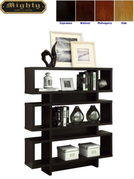 3 Tiered Hollow Core Contemporary Wooden Modern Bookshelf