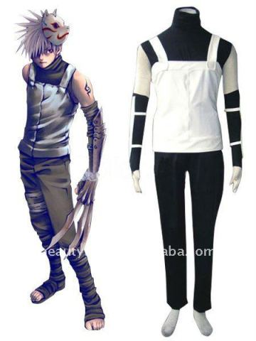 Shippuuden Kakashi Anbu Costume from Naruto Anime costume