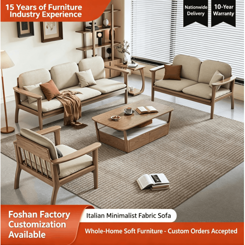 Set Sofa Fabrik Kayu Pejal Gaya Cina Baharu