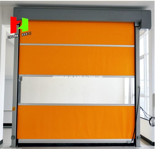 Automatic PVC Fabric Soft Curtain Shutter Door