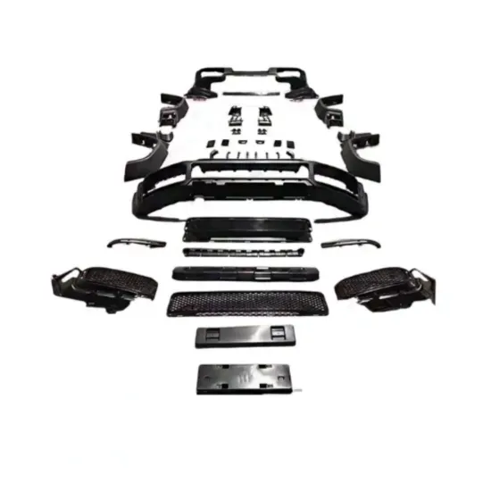 PP Material Wide Body Kit for Mercedes-Benz G-Class W464 G63 G65 - Front Rear Bumper with Grille