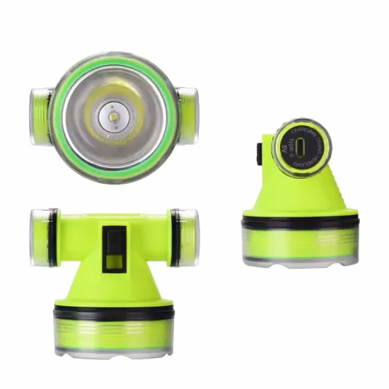 High-Power Waterproof Underwater LED Searchlight with Rechargeable Battery