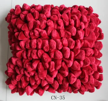 Polyester Beautiful Cushion With Solid Color