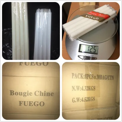 Low Price 18G 8X30Bags Ivory White Candle