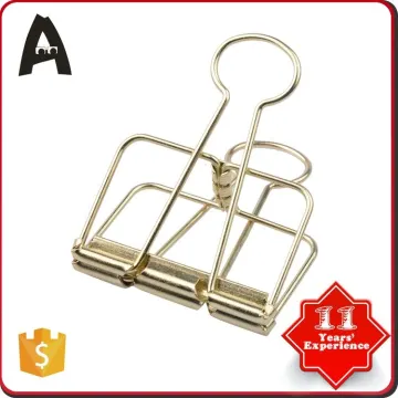 New product factory directly mini 19mm rose gold binder clips